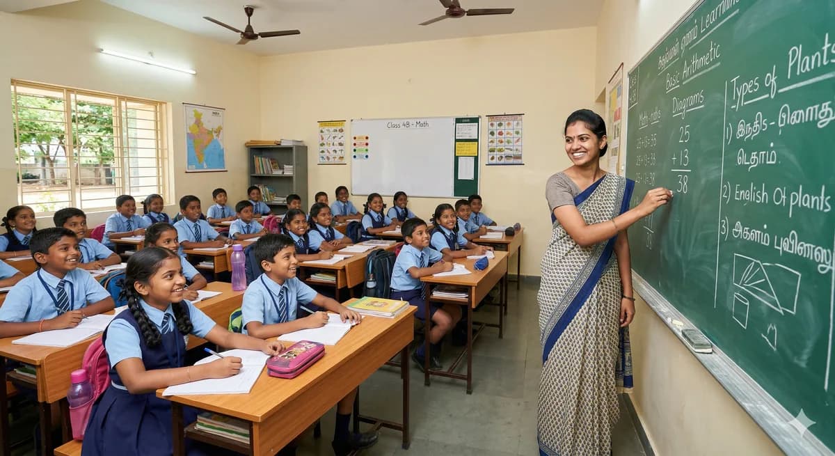 Teacher managing class with TeachDesk